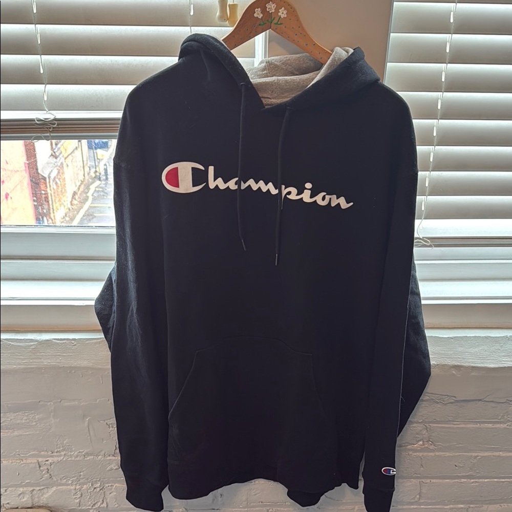 Champion Black Hoodie for Men